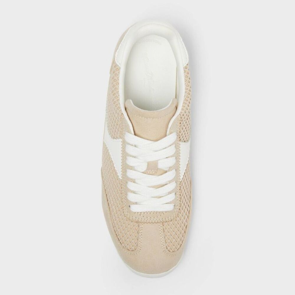 Open Box - Universal Thread - Women’s Skyler Sneakers with Memory Foa Beige - Picture 3 of 4